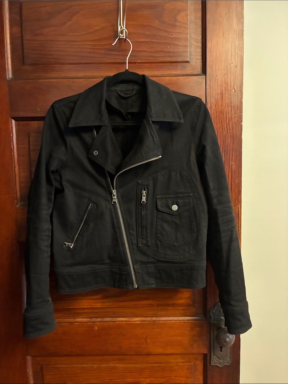 Lauren Jeans Denim Moto Jacket - Picture 3 of 4